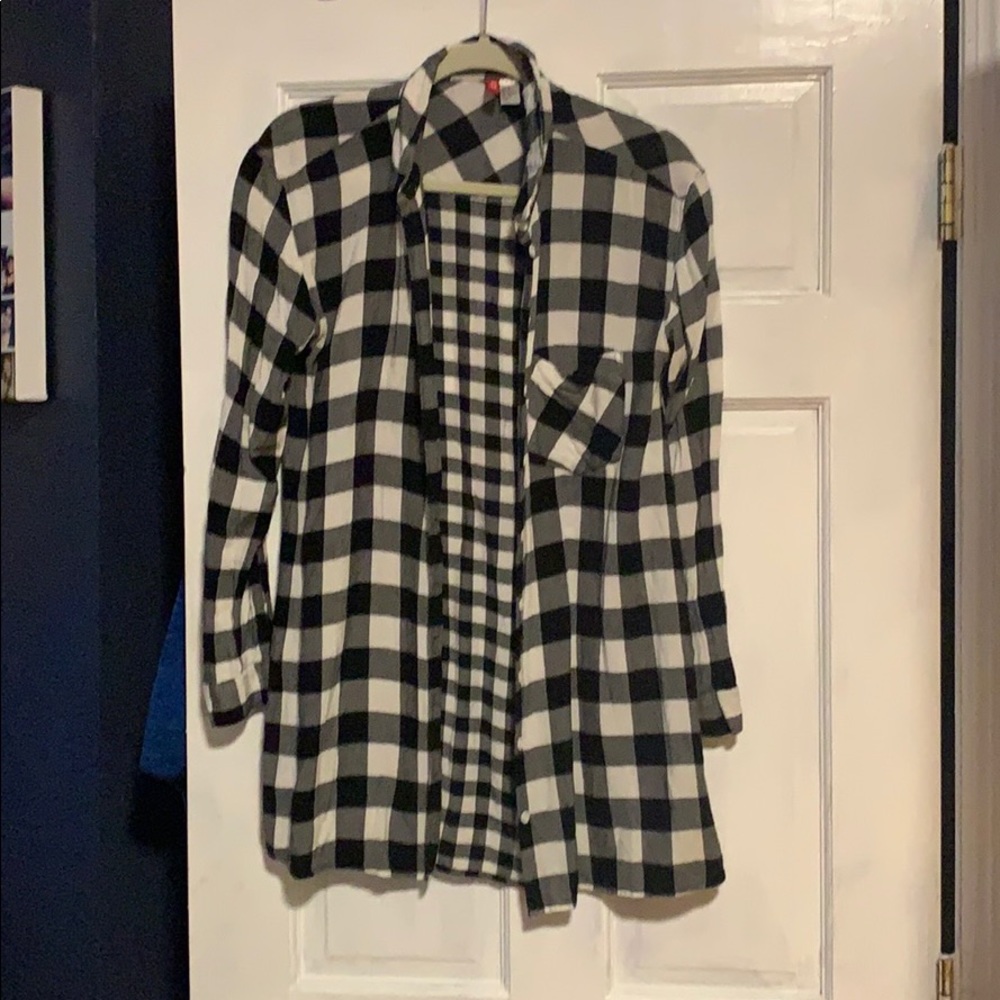 Black and white flannel